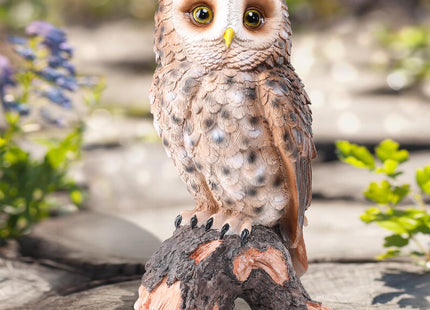 Owl Statue Outdoor, Resin Owl Garden Statues Owls Figurines Yard Decoration
