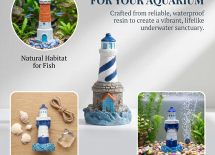 ibasenice Lighthouse Figurines Set, 24 PCS Miniature Garden Lighthouse for Beach Items Decor, Light House Style Model Mediterranean Ornament for Mini Shell Figurines & Cake Decorating Statue