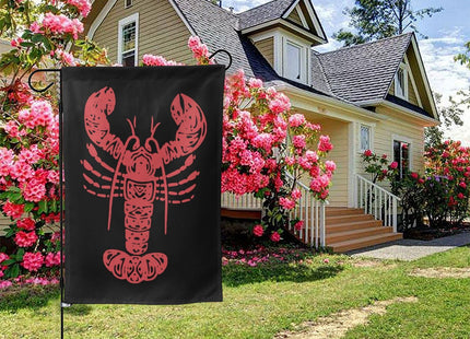 Tribal Maine Lobster Garden Flag 12.5"x18" Double Sided Small Flags for Outside Yard Outdoor Decor Wall Banner