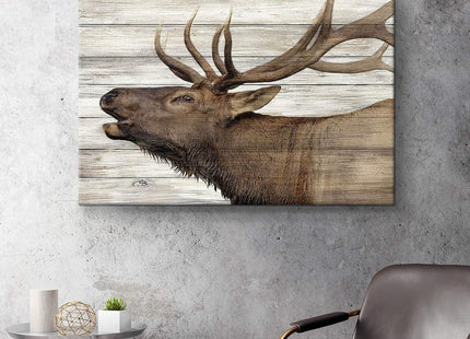 ARTISTIC PATH Farmhouse Deer Pictures Canvas Wall Art, 36x24 Inch