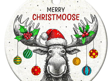 Moose Ornaments for Christmas Tree, Christmas Vacation Ornament, Hunting Woodland Animal Deer Ornaments, Cute Ornament for Kids - Moose Gifts for Women Lovers