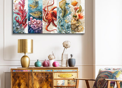 Ocean Art Wall Decor for Bedroom Octopus Wall Art Abstract Pictures 20X40