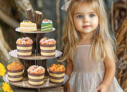NatNarr 2 Pack Woodland Cupcake Stand Woodland Baby Shower Decorations
