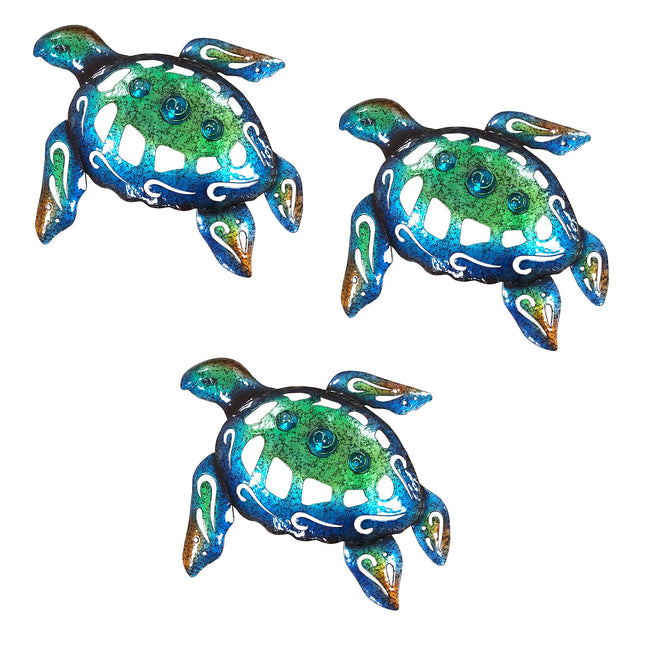 Sea Turtle Wall Decor Metal Beach Coastal Ocean Home Decoration Wallhanging