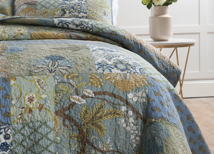 Yvooxny Queen Quilt Set Bedspread Lodge Plaid Real Patchwork Lightweight Reversible Coverlet Set Quilted Bedding Set for All Seasons, Queen Size