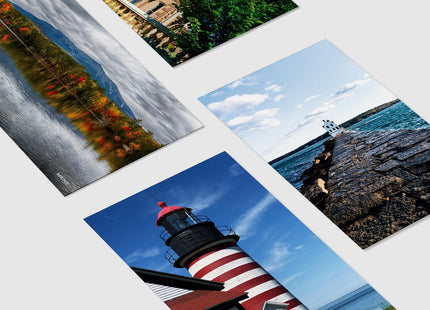 Dear Mapper Vintage United States Maine Landscape Postcards Pack 20pc/Set