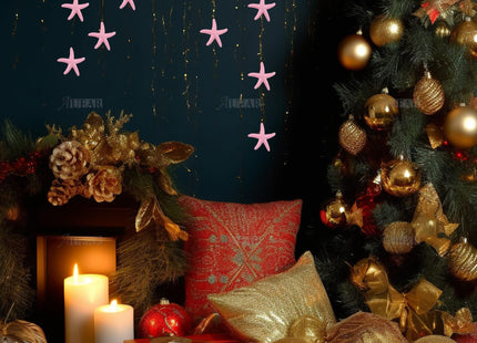 AUEAR, 30 Pack Pink Resin Pencil Finger Starfish Ornament Decor for Wedding Home Decoration