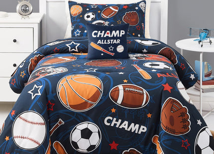 Boys Full Size Bedding Set -4 Pieces Ocean Bedding Full Size Comforter Sets