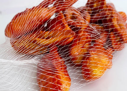100pcs Undyed Seafood Boil Bags 24” Mesh Bags for Crawfish Shellfish Crab Boil Reusable Produce Onion Net Bags for Fruit Vegetable Storage