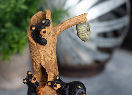 DEMDACO Bearfoots by Jeff Fleming Honey Tree Black Bear Resin Figurine