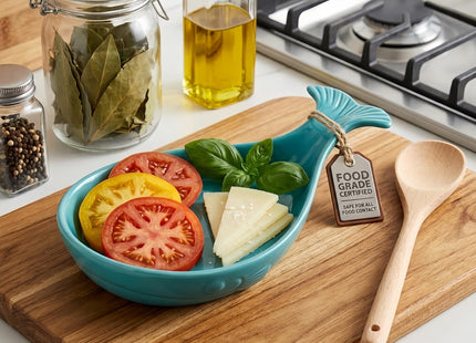 Ceramic Whale Spoon Rest for Stove Top, Unique Kitchen Decor