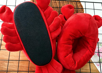 Mululian Unisex Novelty Lobster Slippers for Men, Women & Teens - One Size