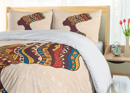 Ambesonne Fantasy Duvet Cover Set, Antique Old Trunk in Ocean Waves with Magic Bird Pirate Boat Picture, Decorative 3 Piece Bedding Set with 2 Pillow Shams, King Size, Caramel Mint