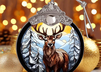 Deer Ornaments for Christmas Tree - Jocidea Deer Christmas Ornament - Beautiful Deer Ornament Gift - Holiday Keepsake - Deer Stocking Stuffer - Deer Gift