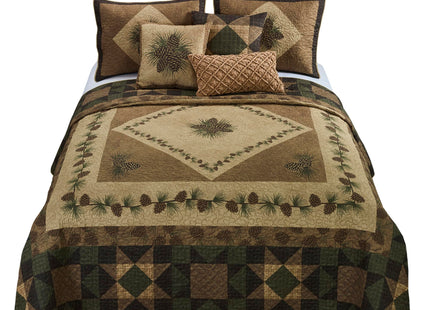 Donna Sharp Twin Bedding Set - Antique Pine Lodge, 70" x 90"