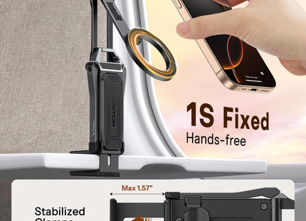 OMOTON TP02 [360° Rotating] Stable Clip Magnetic Phone Tripod for iPhone 17