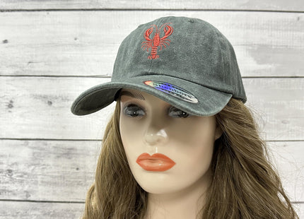 Shenbors Crawfish Lobster Embroidered Dad Hat for Men Women