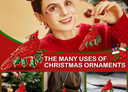 Cardinal Christmas Ornaments Gifts for Women Red Cardinal Ornament Christmas Decorations Hanging Xmas Tree Clearance Keepasake