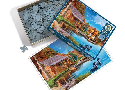 Cobble Hill 500 Piece Puzzle - Loon Lake - Sample Poster Included