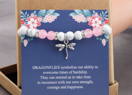 TGBJE Dragonfly Necklace & Bracelet - Dragonfly Spirit Animal Gift for Women & Daughter