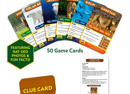 Skillmatics Guess in 10 Game – National Geographic Animals, Gift for Kids