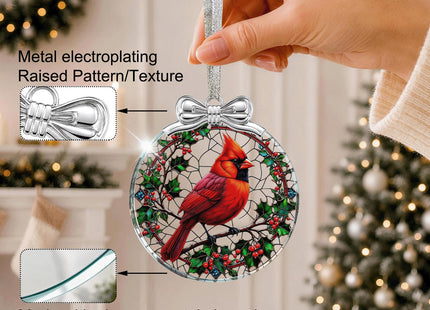 Cardinal Christmas Ornament 2026 Glass Memorial Gifts