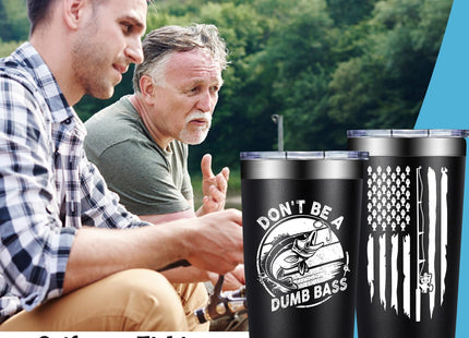 Grifarny Fishing Gifts for Men - Fishing Tumbler Cup 20 oz