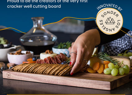 Sonder Los Angeles Motley Cutting Board, Walnut Cherry Maple, 17x13x1.1 in