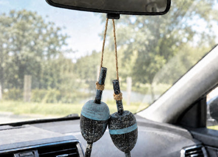 The Bridge Collection Set of 2 Hanging Fishing Bobber Lakehouse Decorations