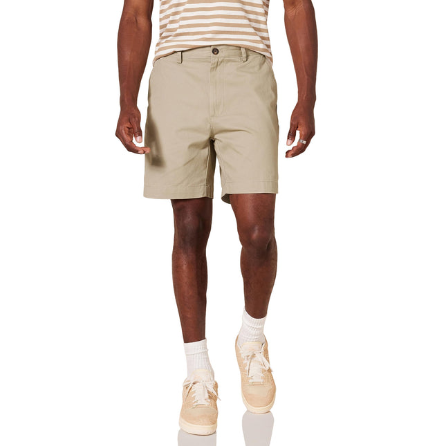 Amazon Essentials Men's Classic-Fit 7" Short Shorts, -khaki, 33