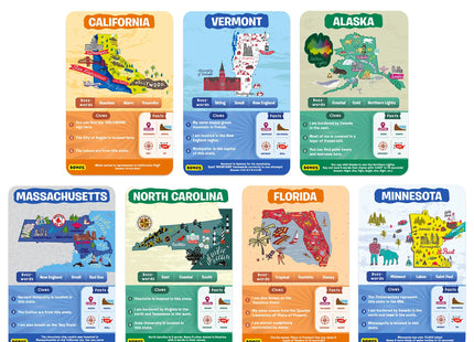 Skillmatics Guess in 10 – States of America, Geography Game, Gift for Kids