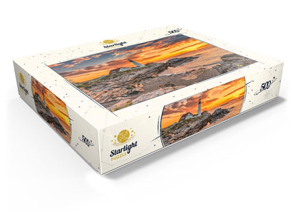 MyPuzzle Portland Lighthouse At Sunrise in New England Maine USA - Premium 500 Piece Jigsaw Puzzle for Adults