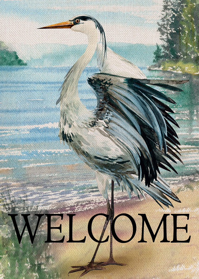 Furiaz Welcome Spring Summer Seabird Coastal Beach Small Decorative Garden