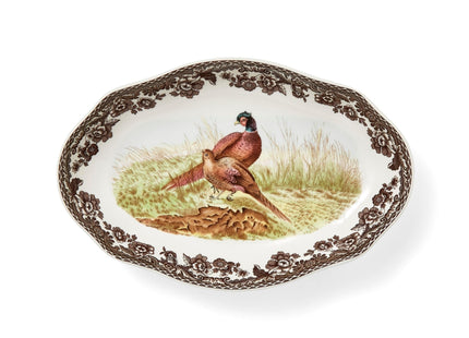 Spode – Woodland – Spode Woodland Pheasant Pickle Dish - Brown/White