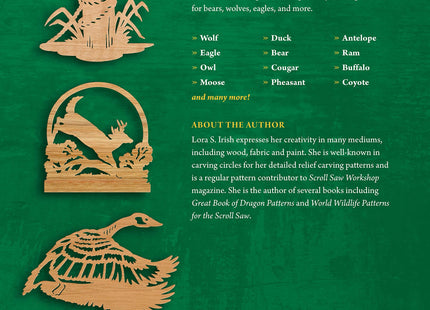 North American Wildlife Patterns for the Scroll Saw: 61 Captivating Designs for Moose, Bear, Eagles, Deer and More (Fox Chapel Publishing) Ready-to-Cut Patterns from Lora Irish for Fretwork or Relief
