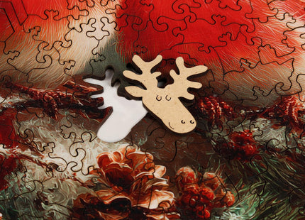 MEATRN Christmas Cardinal Wood Puzzles Adult, 199Pcs