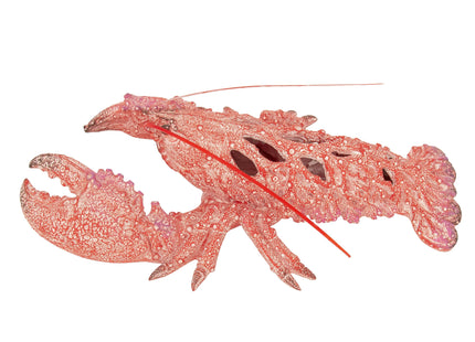Red Lobster Statue Figurine - Ocean Decor Beach House Accent - Coral Reef Coastal Nautical Tabletop Decor (12.25" x 8.25")