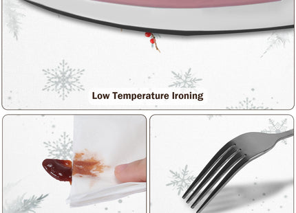 Winter Round Fitted Tablecloth with Elastic Edge,Water-Resistant Reusable Christmas Cardinal Bird Snowflake Red Table Cover for 44-48" Stretch Table Cloth for Dinner Indoor Outdoor Party Patio