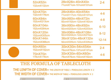 cusugbaso Fall Round Tablecloth 70 inches - Autumn Pumpkins Fade Reistant