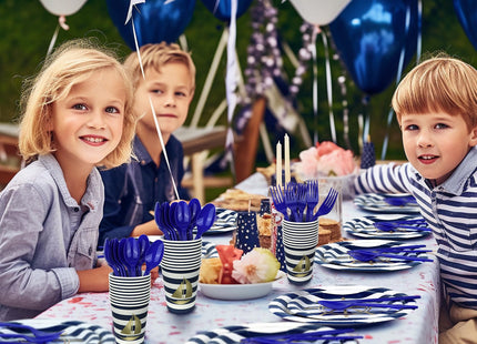 Nautical Party Plates and Napkins - Sail Boat Party Decorations - Nautical Party Tableware - Sail Boat Party Favors - Nautical Party Supplies Serves 20 Guests