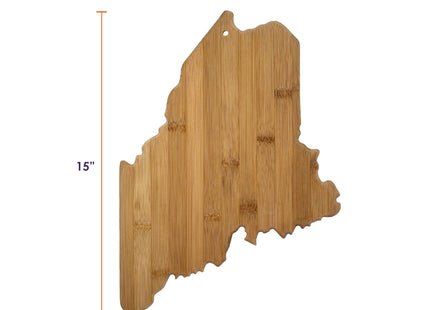 Maine State-Shaped Bamboo Serving & Cutting Board
