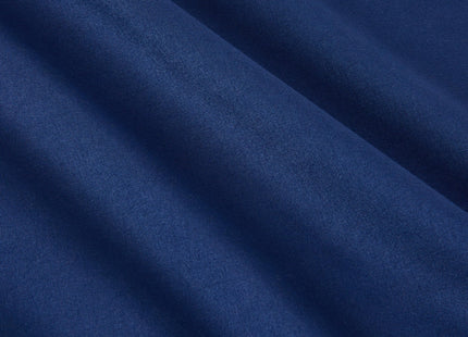Amazon Basics 3-Piece Soft Microfiber Kid's Comforter and Pillow Sham Set, Full/Queen, Navy, Solid