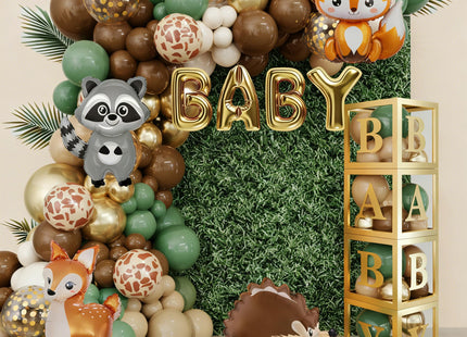 Amandir 137pcs Woodland Animals Baby Shower Decoration Boxes