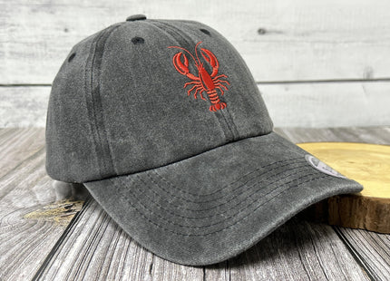Shenbors Crawfish Lobster Embroidered Men Women Adjustable Dad Hats