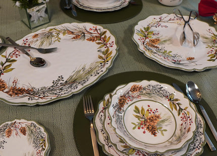 Certified International Winter Forest 12 Pc Dinnerware Set, Service for 4