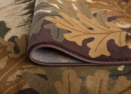 Oak Deer Brown 5x7 Area Rug Cabin for Living Room - Bedroom or DiningRoom - Lodge, Novelty Deer Syle Farmhouse Rugs & Rustic Indoor Carpet