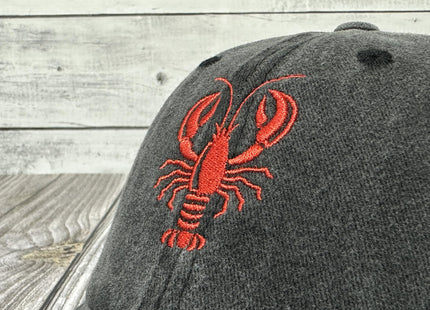 Shenbors Crawfish Lobster Embroidered Men Women Adjustable Dad Hats