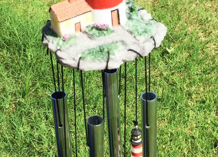 Assateague Islands Lighthouse Nautical Beacon Resonant Relaxing Wind Chime Patio Garden Decor
