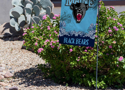 Rico Industries NCAA Maine Black Bears Primary 13" x 18" Double Sided Garden Flag