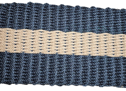 Maine Lobster Rope Doormats, Outdoor Doormat, Navy-Light Tan-Navy, 24"x36"